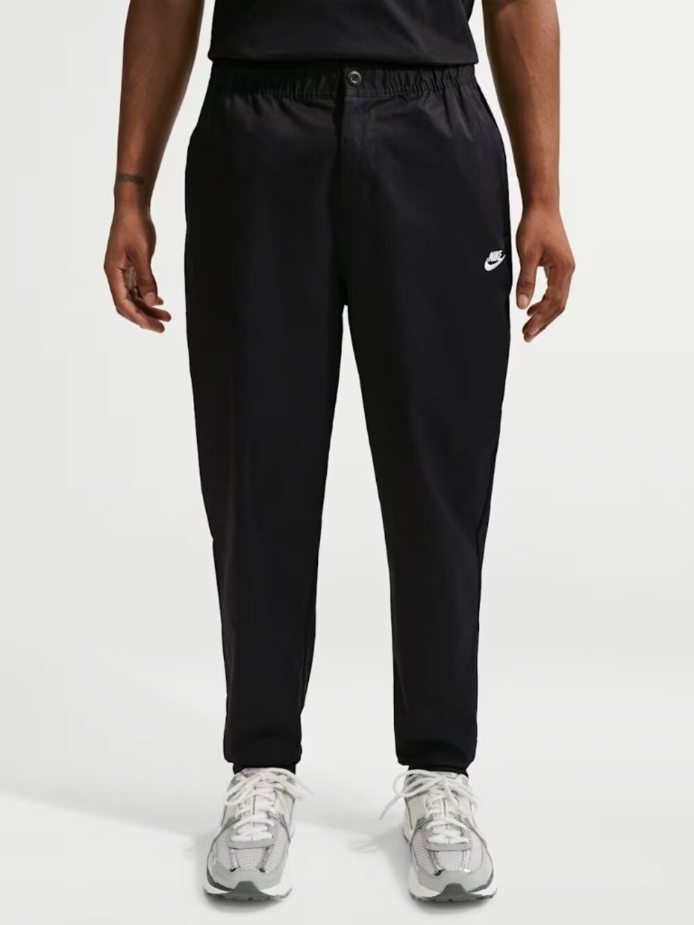 Nike Club Mens Woven Twill Tapered Pants Black XL